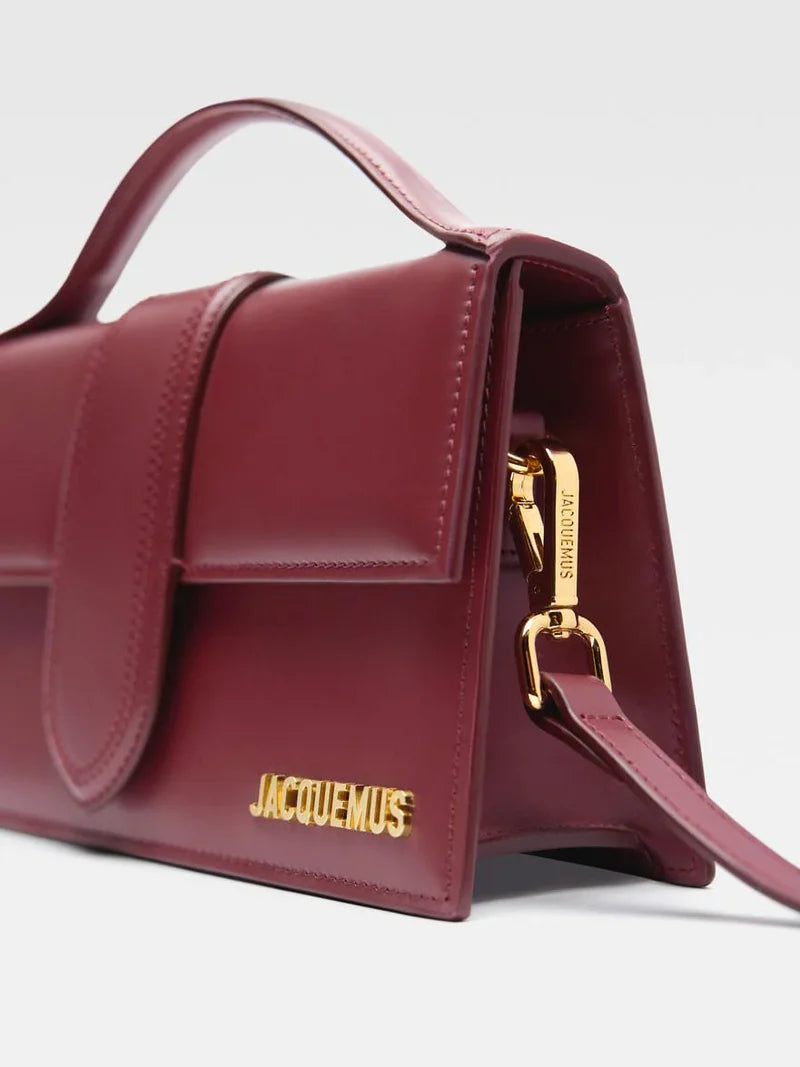 Jacquemus Le Grand Bambino Bordeaux Patent