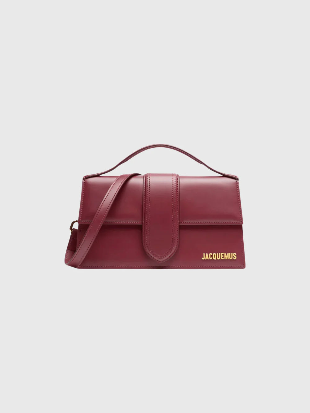 Jacquemus Le Grand Bambino Bordeaux Patent