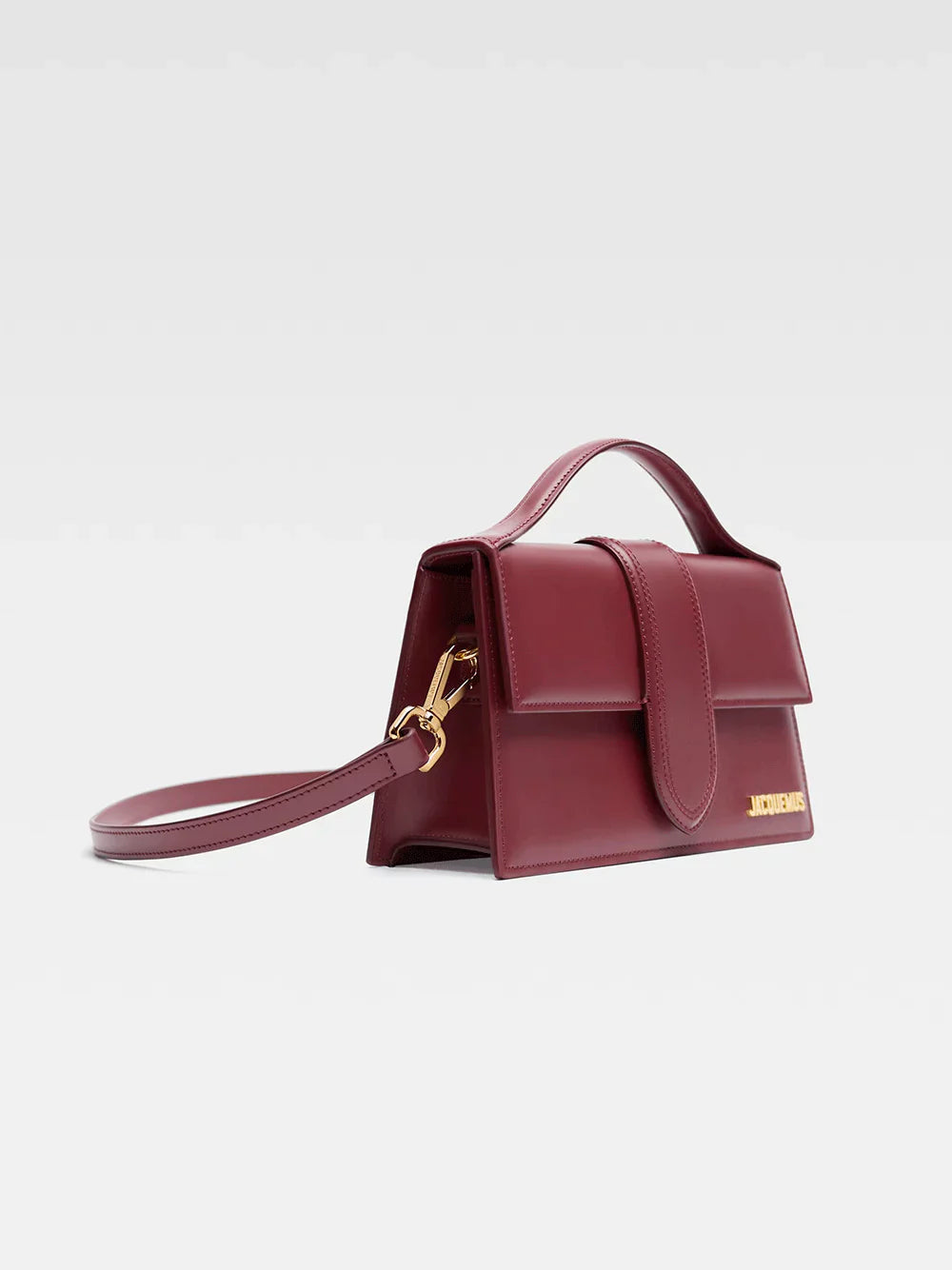 Jacquemus Le Grand Bambino Bordeaux Patent